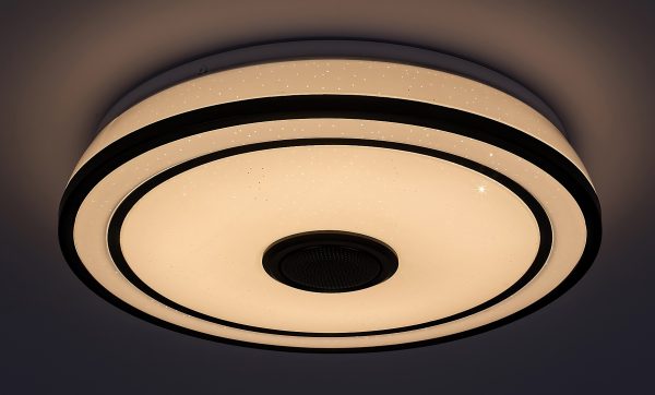 Rabalux 71030 Nikolaus LED Stropní svítidlo s ovladačem | RGB | Variabilní | Stmívatelné | 24W | Bílá | Černá