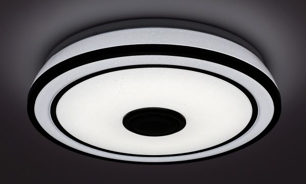 Rabalux 71030 Nikolaus LED Stropní svítidlo s ovladačem | RGB | Variabilní | Stmívatelné | 24W | Bílá | Černá