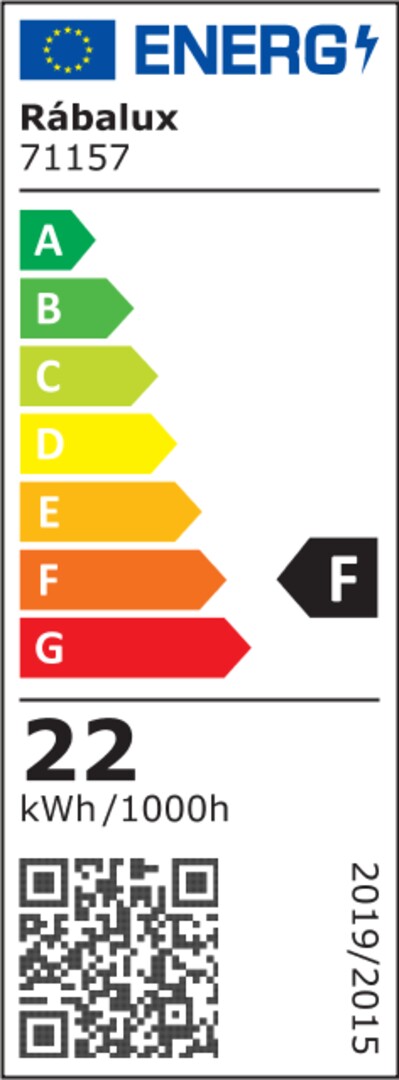 Rabalux 71157 Ezio LED Přisazené stropní svítidlo | Teplá bílá | Stmívatelné | 22W | Bílá | Černá