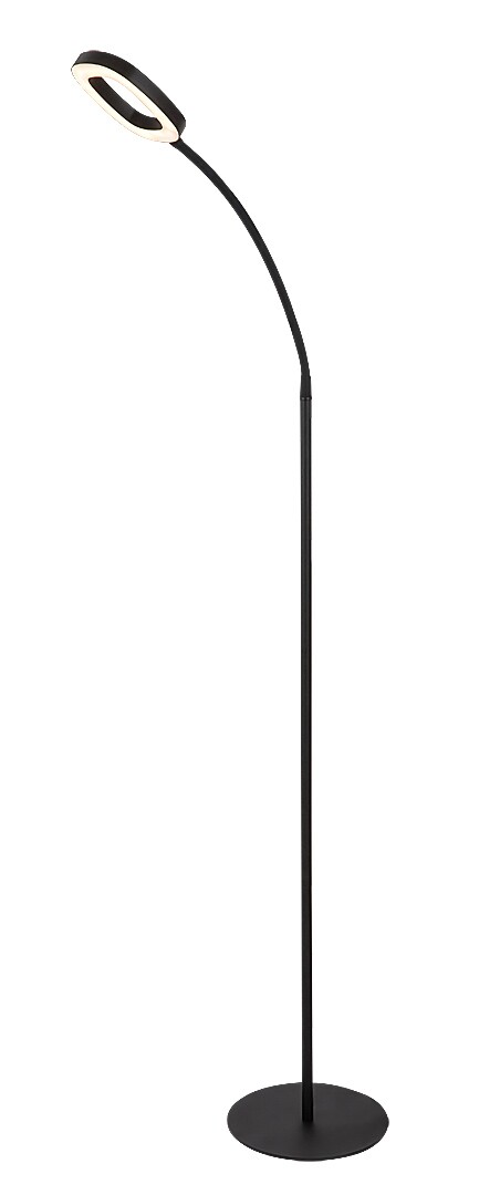 Rabalux 74004 Rader LED Stmívatelná stojací lampa | Teplá bílá | Stmívatelné | 11W | Bílá | Černá