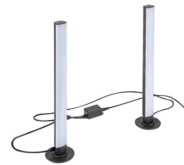 Rabalux 76014 Paco LED Stojací lampa s dálkovým ovládáním | RGB | Stmívatelné | 5W | Bílá | Černá