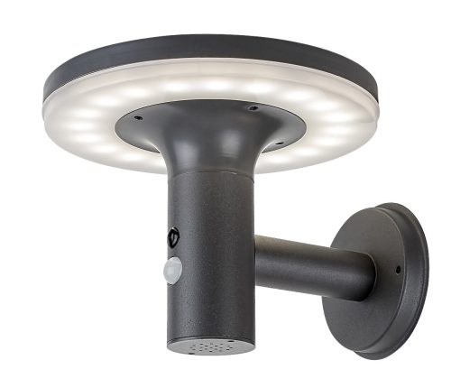 Rabalux 77017 Alaska LED Venkovní světlo s čidlem | Přírodní bílá | 10W | Bílá | Černá