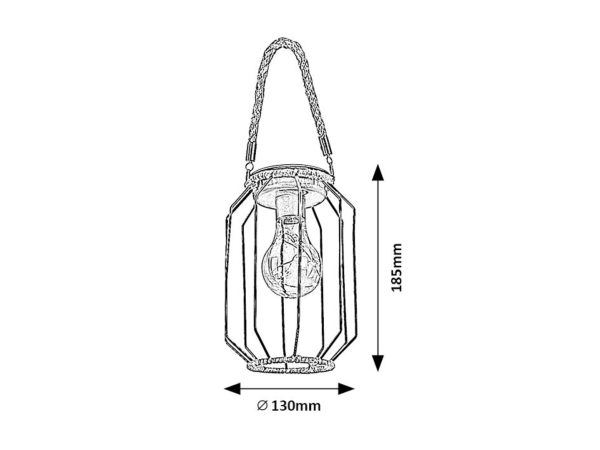 Rabalux 77046 Sluis LED Venkovní světlo s čidlem | Teplá bílá | 0,2W | Černá