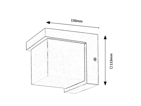 77096-100_fhd Rabalux 77096 Andelle LED Nástěnné venkovní světlo | Teplá bílá | 10W | Bílá