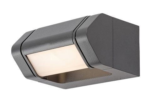 Rabalux 77103 Medna LED Nástěnné venkovní světlo | Teplá bílá | 8W | Bílá | Černá
