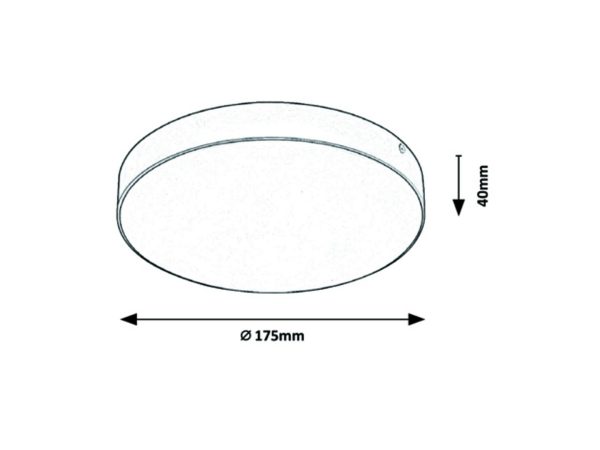 Rabalux 7893 Tartu LED Stropní venkovní světlo | Variabilní | Bílá | 18W